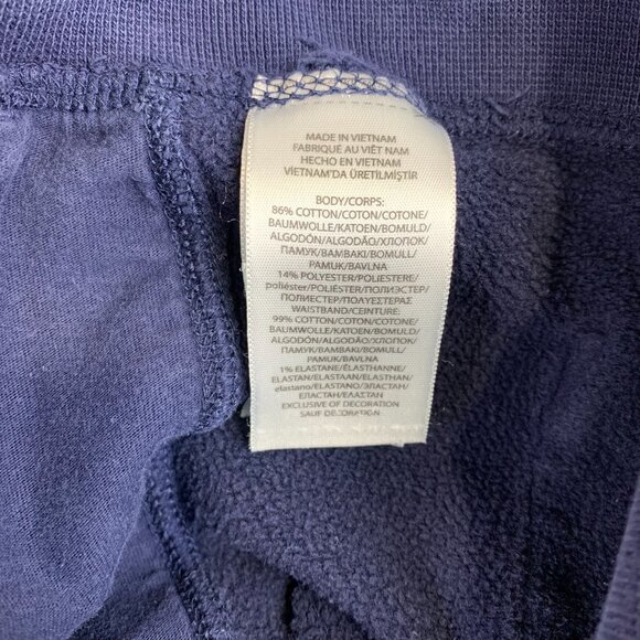 Ralph Lauren Polo Men Sweatpants 2XL Navy Blue Fleece Joggers Drawstring Tapered - Picture 11 of 14